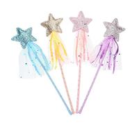 COSMEVIVI 4pcs Fairy Wands for Girls Wands Sturdy Funny Cat Stick Safe for Boys and Girls Enhance Creativity