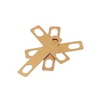 COSMEVIVI 4pcs Guitar Part Gear Accessories Brass Guitar Neck Shim Heightening Gasket Improve Sound Lightweight Compact