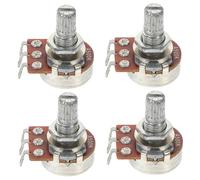 COSMEVIVI 4pcs Guitar Potentiometer Linear Taper Replacement Parts for Electric Guitar Metal Construction Easy Installation Stable Performance Lightweight and Compact Design