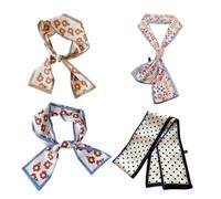 COSMEVIVI 4pcs Headband Scarf Scarves Wrap Ribbon Coverings Headwear Bonnet Hair Towel Women's Wallet Hair Toppers Women's Purse Ladies Wallet Hair Ties Bow Purse Women Wallet Fabric