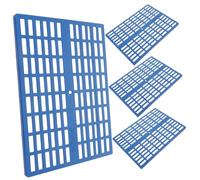COSMEVIVI 4pcs Rabbit Bedding Mats Small Animal Plastic Foot Pads Cage Floor Mats for Guinea Pig Hamster Rabbit Easy to Clean Cut to Fit