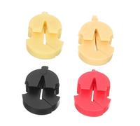 COSMEVIVI 4pcs Rubber Violin Mutes Silencers for Practice Flexible and Design for Beginners Colors Safe for Violin and Bridge