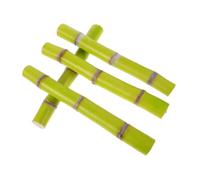 COSMEVIVI 4pcs Simulated Sugar Cane Model Fake Sugar Cane Artificial Fruits Props for Restaurant Supermarket Display Decorative Use