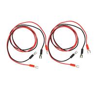 COSMEVIVI 4pcs U-shaped Dual-head Phonograph Turntable Earth Grounding Connecting Test Wires Set Pvc Copper Lead Cable for Record Player Accessories