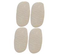 COSMEVIVI 4pcs Violin Viola Bridge Leather Pads String Protectors Parchment Violin Parts Accessories Suitable for Viola Model E1 Strings