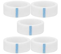 COSMEVIVI 5 Rolls Make up Tape for Eyes Lash Extensions Supplies White Non-Woven Fabric 1.2Cm Wide 4.3 Meter Long Breathable Eyelash Extension Isolation Tape for Makeup Salons