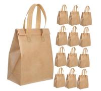 COSMEVIVI 50pcs Insulated Takeaway Bags Thermal Food Bags for Milk Tea Coffee Drinks Fast Food Lunch Takeout Retail Store Picnic BBQ