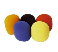 COSMEVIVI 5pcs Microphone Windshield Covers Handheld Stage Mic Windscreens for Karaoke Conferences and High-density Random Colors