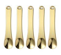 COSMEVIVI 5pcs Mini Zinc Alloy Face Cream Applicators Cosmetic Beauty Scoops for Even Application and Sampling Skincare Products, for DIY Cosmetic Products and Travel
