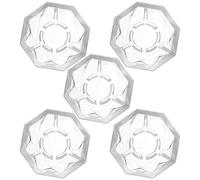 COSMEVIVI 5pcs Plastic Guitar Effect Pedal Footswitch Toppers Diamond Shape, Suitable for 10mm Guitar Footswitch Knob, Effect Pedal Protection Cap Simple Installation for Music Instrument