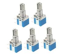 COSMEVIVI 5pcs Rotary Encoder Switch 2-pole 4-position with 15mm Metal Shaft, Compact Sturdy Encoder for Industrial Controls and Diy Projects in Electrical Applications