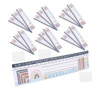 COSMEVIVI 60pcs Rainbow Classroom Desk Name Tags with Adhesive Dots Cardboard Nameplates for Students Flat Alphabet Labels for School Cubicles and Bulletin Boards Teacher Supplies Back to