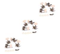 COSMEVIVI 6pairs Tuning Pegs for Ukulele Strings Classical Guitar Machine Easy to Tune Performance Engraved Design for Musicians