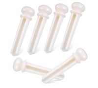COSMEVIVI 6pcs Acoustic Guitar Bridge Pins Tuning Pegs Durable Bone Construction Enhance Sound Vibration Fit for All Acoustic Guitars Simple Installation Elegant Design