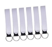 COSMEVIVI 6pcs Blank Heat Transfer Wristlet Lanyard Neoprene Sublimation Blanks for Crafting Creative Keychain Accessories for Parties and