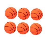 COSMEVIVI 6pcs Interactive Puppy Chew Toy Vinyl Squeaky for Small Dogs Cute Basketball Shape Engaging Sound for Teething and Playtime Activities