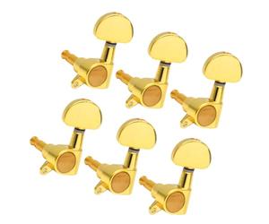 COSMEVIVI 6pcs Large Handle Guitar Tuning Pegs Replacement for Electric Wooden Guitar Lr Tuning Keys