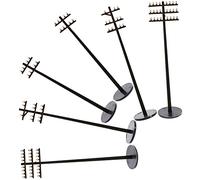 COSMEVIVI 6Pcs Miniature Telegraph Poles Models for DIY Scenery Decoration for Micro Landscape Mini Garden and Bonsai Accessories Realistic Design for Model Railway