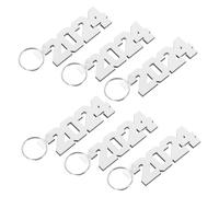 COSMEVIVI 6pcs Sublimation Keychains Craft Keyring Blanks Handmade Key Charms Keyring Supplies Keychain Crafting