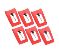 COSMEVIVI 6pcs Turntable Replacement Stylus Durable Needles for Record Players Easy Installation Compatible Various Phonographs Sound Performance