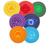 COSMEVIVI 7pcs Buddhist Bowl Mat Embroidered Teapot Pillow Cushion Tibetan Singing Bowl Pad Meditation Mat Decorative Pillow