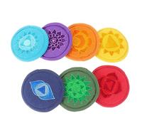 COSMEVIVI 7pcs Handmade Buddhist Singing Bowl Pads for Meditation Bowl Cushion Healing Music Instrument Accessory for Mindfulness Practice