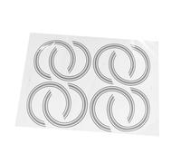 COSMEVIVI 8pcs Guitar Inlay Stickers Sound Hole Decal Decorative Paper Rings with Beautiful Appearance Unique Design Simple Style Not Easy to Fade Added Decoration Effect for DIY Guitar