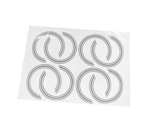 COSMEVIVI 8pcs Guitar Inlay Stickers Sound Hole Decal Decorative Paper Rings with Beautiful Appearance Unique Design Simple Style Not Easy to Fade Added Decoration Effect for DIY Guitar