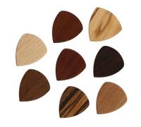 COSMEVIVI 8pcs Jazz Iii Inspired Picks Wooden Guitar Picks for Comfortable Strumming Random Style