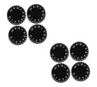 COSMEVIVI 8pcs Solid Guitar Tone Knobs Low Profile Volume Tone Knobs for Electric Guitar Replacement