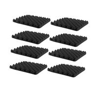 COSMEVIVI 8pcs Sound Insulation Acoustic Wall Panels Self-adhesive High-density Soundproof Block Noise Reduction for Home Studio Office Safe Material for Family Use 30x30x2cm