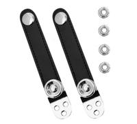 COSMEVIVI Accordion Shoulder Straps Double Layered Buckle Straps Heavy Duty Black