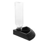 COSMEVIVI Automatic Water Feeder for Hermit Crab and Tortoise with Spillproof Design, Black Abs Reptile Water Dish Suitable for Tortoise and Leopard Gecko Tanks