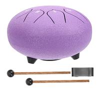 COSMEVIVI Beginner Ethereal Drum Portable Steel Tongue Drum Flower Design for Music Lovers Yoga Meditation for Family and Friends