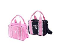 COSMEVIVI Boys and Girls Shoulder Dance Bag Ballet Tote Bag for Dancer in Black for Ballerina Practice