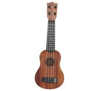 COSMEVIVI Boys and Girls Ukulele Toy Mini Guitar Four Strings Musical Instrument for Toddlers, Wooden Black Color Ukulele Suitable for Early Music Education Random Style