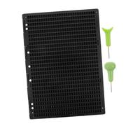 COSMEVIVI Braille Writing Board Rows with Stylus for Blind Individuals Portable Learning Tool for Writing Education Communication