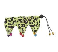COSMEVIVI Cat Collar Pumpkin and Skull Pattern Halloween Decorative Neckerchief for Kittens and Cats Lightweight Pet Accessory