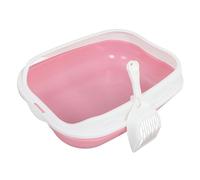 COSMEVIVI Cat Litter Box Shield Open Cat Litter Tray for Kitten Adult High-sided Hidden Housetraining Splashing Cleaning Basin
