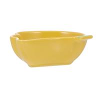 COSMEVIVI Ceramic Hamster Food Bowl Compact Small Pet Feeding Dish Smooth Surface Safe for Hamsters and Small Animals Cute Cartoon Style Practical Animal Container