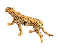 COSMEVIVI Cheetah Figurine Wild Animal Model Cheetah Statue for Desktop Decoration Unique Craft for Family Friends Vivid Arts Animal Ornament for Home Decor