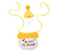 COSMEVIVI Chic Dog Hat Birthday Theme Fun Pet Bandana Cat Dog Party Supplies Birthday Decor