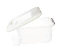 COSMEVIVI Chinchilla Sand Bath Box Transparent Hamster Bathing Container Deep Base for Small Pets for Resting Digging and Playing Clean Environment