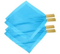 COSMEVIVI Chinese Kuaiban Allegro Clapper Set for Beginners Safe Sturdy Percussion Instrument for Boy Girl Blue Satin Design for Music Education and Public Speaking Skills