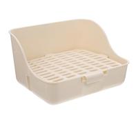 COSMEVIVI Compact Portable Rabbit Toilet Litter Box Made of Sturdy Plastic for Rats and Guinea Pigs, Suitable for Indoor Use in Living Room or Park, Easy to Clean and Maintain