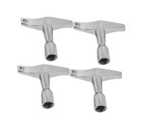 COSMEVIVI Complete Drum Tuning Kit 4pc Acoustic Drum Keys Aluminum Drum Wrench for Easy Drum Maintenance