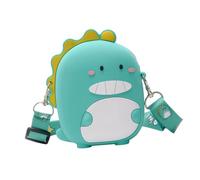 COSMEVIVI Creative Silicone Coin Bag for Boy Girl Cartoon Change Purse Small Cross-Body Pouch for Daily Use Green Durable Handy Storage for Coins and Keys