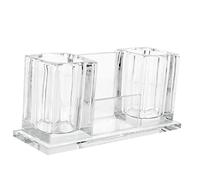 COSMEVIVI Crystal Acrylic Desktop Microphone Stand Holder Mic Holder Base for Wireless Microphones Suitable for Ktv Karaoke and Tabletop Use