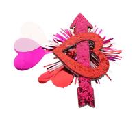 COSMEVIVI Cupid's Arrow Hair Clip Glitter Heart Hairpin Non-slip Alligator Clip for Valentine's Day and Romantic Events