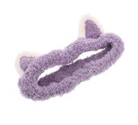 COSMEVIVI Cute Cat Ear Headband Spa Makeup Head Band for Face Wash Soft Plush Cat Hair Band for Women Teen Girls Boys and Girls